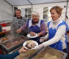 Schlachtfest beim Sängerbund des Zementwerkes