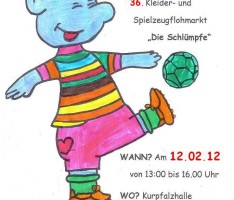 Anmeldung zum 36. Flohmarkt „Schlümpfe“