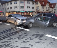 Heiligabend 16.40 Uhr – Schwerer Unfall Zentralkreuzung Leimen