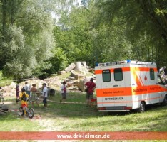 DRK Leimen mit RTW bei Deutschen Meisterschaften in Schatthausen