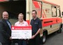 Spende der Sparkasse für Fahrzeugausbau