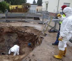 Wasserrohrbrüche in der Hirtenwiesenstraße
