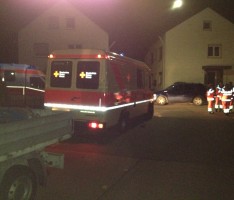 DRK Leimen bei Brand in Leimen-Mitte
