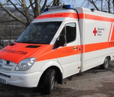 DRK-Helfer verfügen über modernen, neuen RTW in Leimen