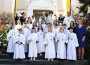 19 Kinder bei der Leimener Erstkommunion in der Herz-Jesu Kirche