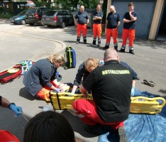 Traumatraining beim DRK Leimen