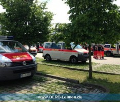 Auch DLRG Leimen mit Wasserrettungszug in Sachsen-Anhalt im Einsatz