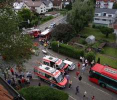 Schwerer Unfall in Leimen – vier Verletzte – Rettungswagen beteiligt