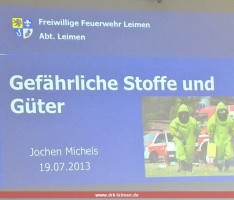 DRK – Bereitschaftsabend gefährliche Stoffe und Güter