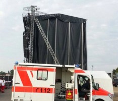 Absicherung Tote Hosen-Konzert in Mannheim