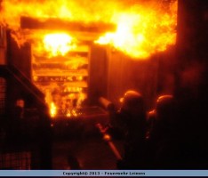 Heißausbildung im Brandübungs-Container