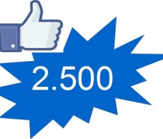 Super: Auf Facebook knackten wir heute die 2.500 „Gefällt-mir“
