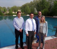 Freibad Leimen: Umfangreiche Vorarbeiten für den Saisonstart nahezu abgeschlossen