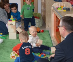 Pestalozzi-Kinderkrippe im Mehrgenerationen- Haus hat erste kleine Gäste