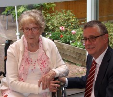 Leimens älteste Einwohnerin: Johanna Krieger mit 104 Jahren lebhaft und gesund