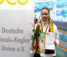 Kegeln – DSKC Frisch Auf Leimen: Celina Mahl gewinnt Deutsche U18 Meisterschaft