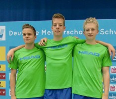 Neptun Toptalente Böpple, Rau und Tabor erfolgreich bei den Deutschen Meisterschaften