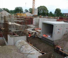 Neue Abwasseranlagen: Bilder von der Baustelle