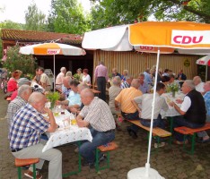 Glück mit dem Wetter: Das Sommerfest der CDU im Otto-Hoog-Stadion
