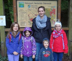 Sie hatten keine Angst vor dem bißchen Regen: Lisa, Lisa, Ronja und Elijah