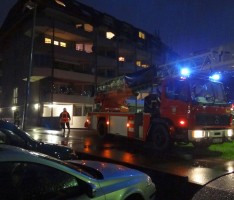 AKTUELL: Großer Feuerwehreinsatz in der Ferdinand-Porsche-Straße in Leimen