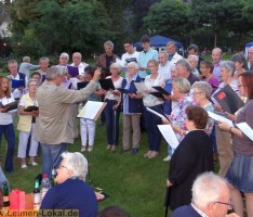 Der Menzerpark als Bühne mit über 2000 Lichtern als romantischer Chorkulisse