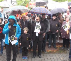 Alle christlichen Konfessionen protestierten in Leimen gemeinsam mit Mahnwache