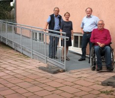 Endlich barrierefrei: </br>Die Rampe am Bürgerhaus Leimen!