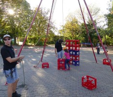 „Hoch hinaus“ mit dem Jugendtreff BASKET auf dem GSS Herbstfest