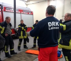 Fortbildung Erste-Hilfe bei der Feuerwehr in Leimen-Mitte