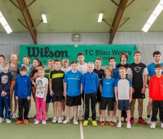 Erfolgreiches Tennis-Ostercamp für 30 Kinder beim TC Blau-Weiß 1964 Leimen