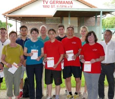 Jung und Alt fleißig bei Sportabzeichen: </br>TV Germania St. Ilgen ehrte 51 Sportler