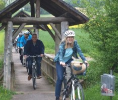 Leimbachroute eröffnet: 46 Kilometer idyllische Radstecke entlang des Leimbachs