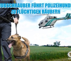 Nach Raub: Hubschrauber und Polizeihunde erfolgreich im Einsatz – Zwei Männer inhaftiert