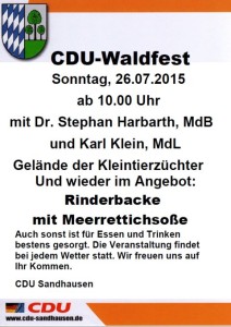 5391 - Waldfest CDU SA Plakat