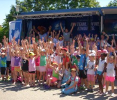 Schlossbergschule Gauangelloch: Bundesjugendspiele mit dem HOFFEXPRESS
