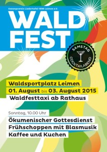 5414 - Waldfest Liedertafel Leimen Plakat