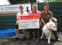 Sparkasse Heidelberg unterstützt das Hundehaus des Tierheimes mit 1500 Euro