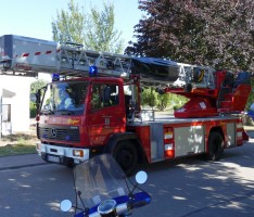 Feuerwehreinsatz Senefelder Straße: Ein kleines Extra im Ferienprogramm des Basket
