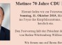 70 Jahre CDU Leimen – Matinee