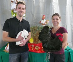 Interessante Tierausstellung in Nußloch: Hasenkaninchen und Widder ohne Hörner