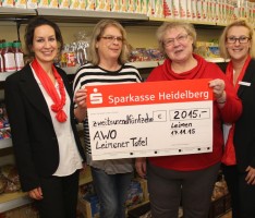 Sparkasse Heidelberg unterstützt Leimener Tafel mit Spende über 2015 Euro