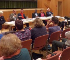 Podiumsdiskussion „Warum flüchten Menschen“ in Leimen sehr gut besucht
