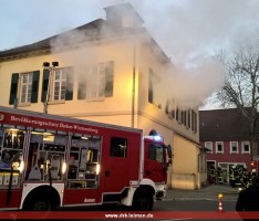 Brand im Kirchheimer Rathaus, mehrere Personen vermisst