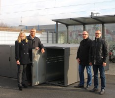 Bahnhof Sandhausen-St. Ilgen: </br>12 verschließbare Fahrradboxen eingeweiht