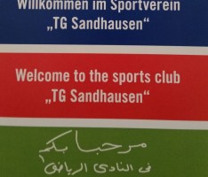 TG Sandhausen stellt dreisprachigen Flyer vor: Auch in Arabisch für Flüchtlinge