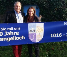 Gauangellocher Jubiläumsjahr: Banner an Ortseingängen zur 1000-Jahrfeier