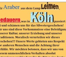 Flüchtlingshilfe Leimen: Araber aus dem Camp Leimen bedauern Kölner Vorkommnisse