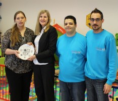Bürgermeisterin Felden gratulierte Kid’s Time zur Geschäftseröffnung in Leimen
