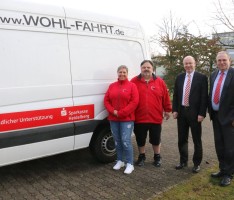 Sparkasse Heidelberg spendet AWO Sandhausen 10.000 € für Transporter